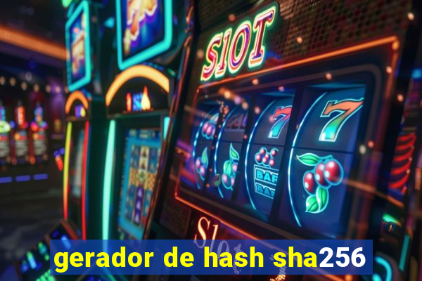 gerador de hash sha256