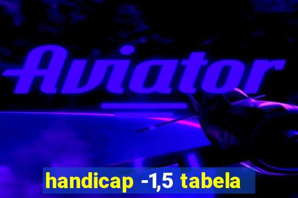 handicap -1,5 tabela