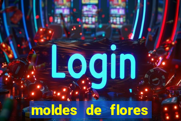 moldes de flores gigantes para imprimir