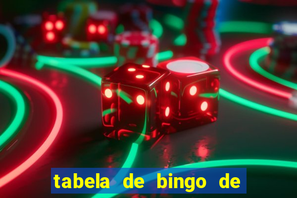 tabela de bingo de 1 a 100