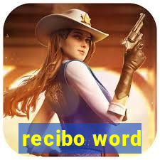 recibo word