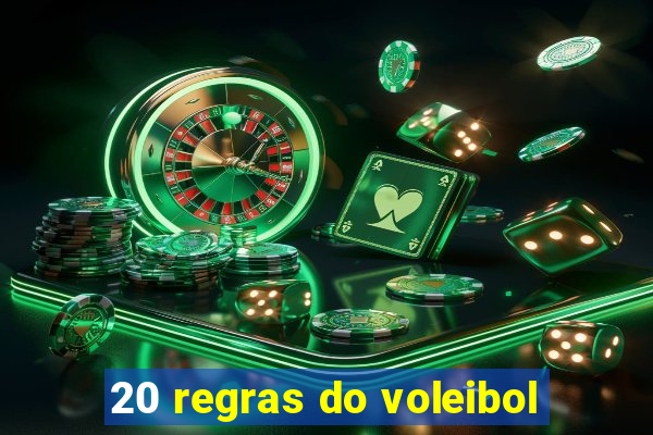 20 regras do voleibol