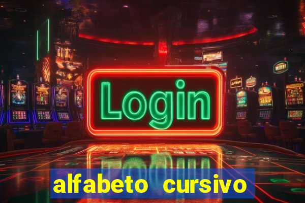 alfabeto cursivo pontilhado para imprimir pdf