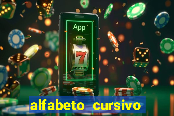 alfabeto cursivo pontilhado para imprimir pdf