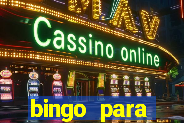 bingo para despedida de solteira para imprimir