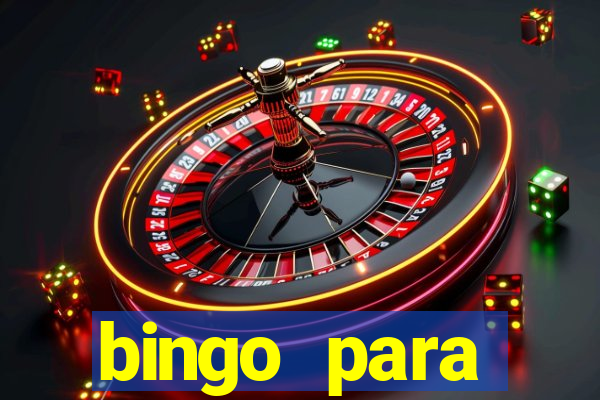 bingo para despedida de solteira para imprimir