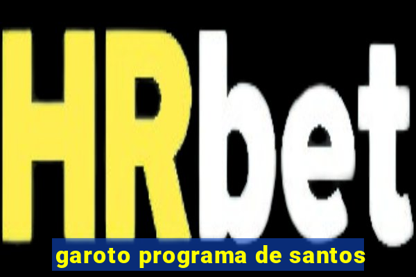 garoto programa de santos