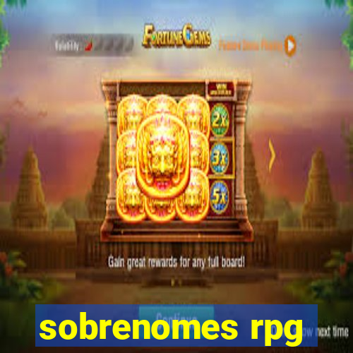 sobrenomes rpg