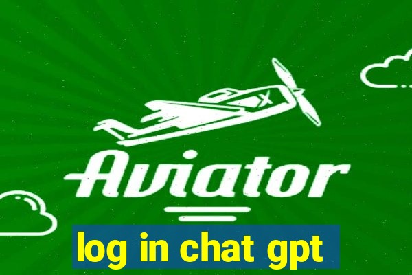 log in chat gpt