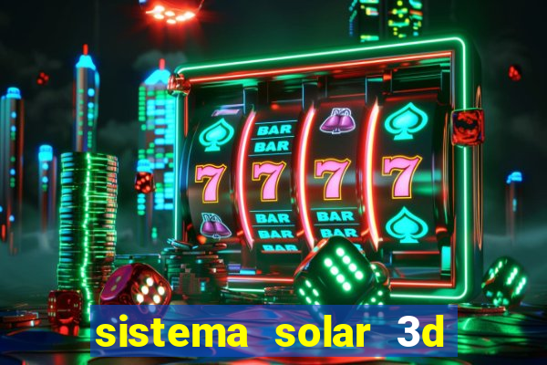 sistema solar 3d em movimento