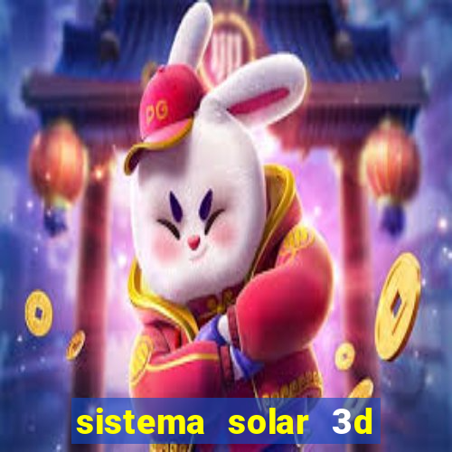 sistema solar 3d em movimento